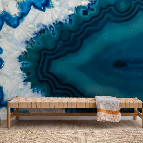 Agate Mineral Crystal Wallpaper Mural