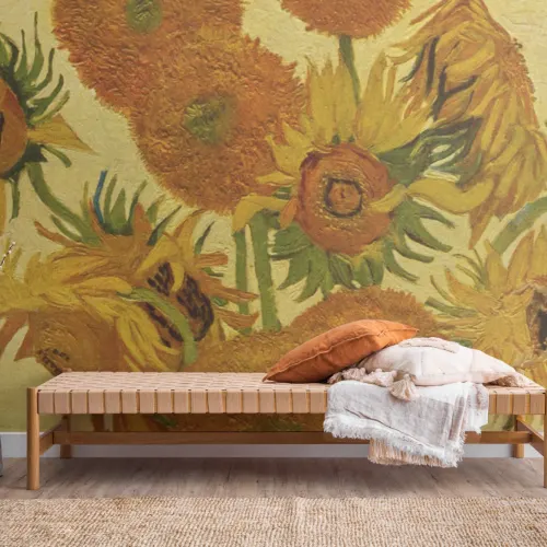 Sunflowers by Van Gogh Art Wallpaper Mural