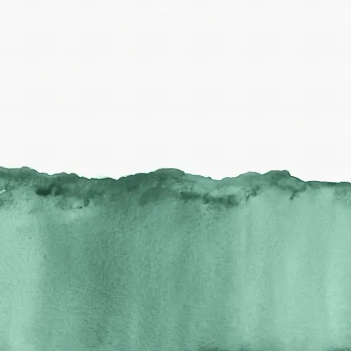 Green Wave Watercolor Wallpaper Mural