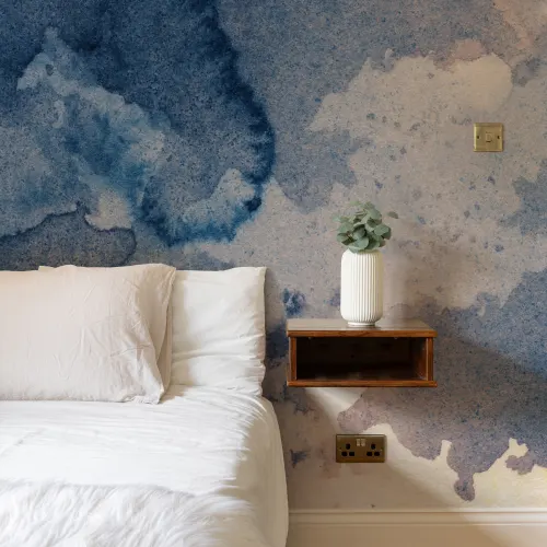 Ink Blot Watercolor Paint Wallpaper Mural