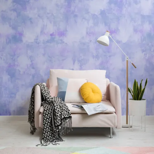 Fajna fioletowa fototapeta Tie Dye