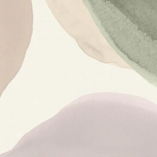 Calming Watercolor Shapes Abstract Wallpaper Mural
