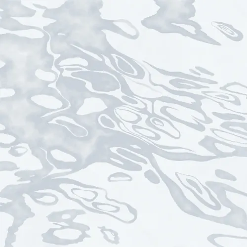 Gray Hand Painted Swirling Water Mural
