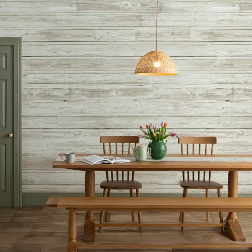 Vintage Whitewash Wallpaper Mural