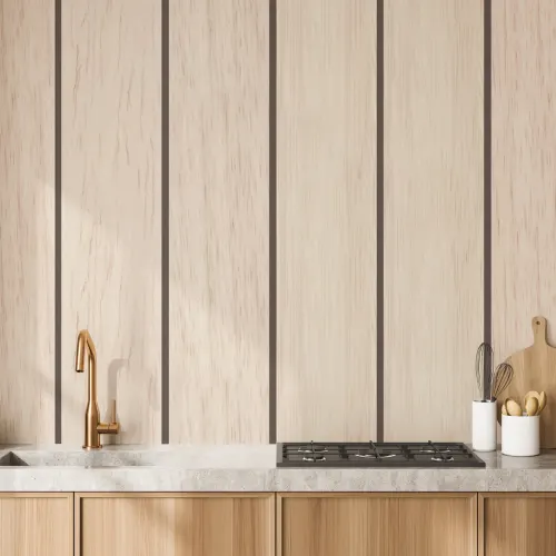 Contemporary Wooden Cladding Wallpaper Mural