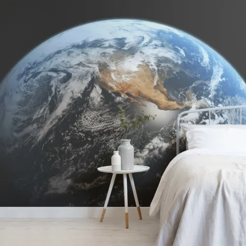 Earth From Space Wall Mural - Hovia