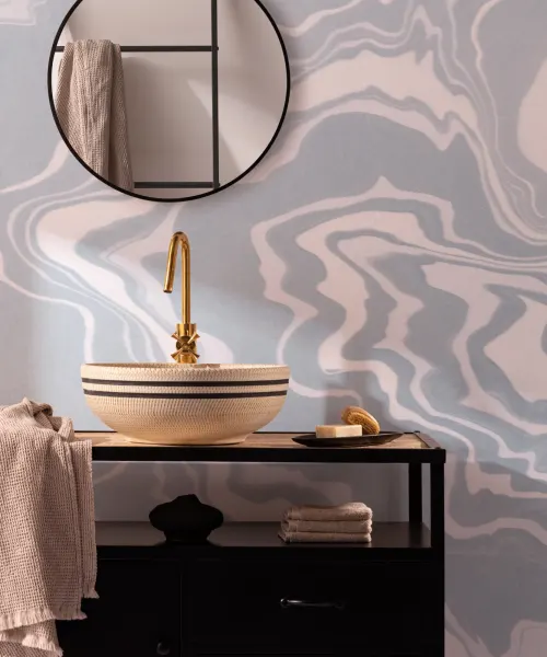 Idee per il bagno Japandi