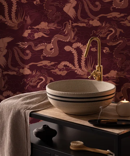 5 idee di carta da parati di lusso per trasformare il vostro bagno